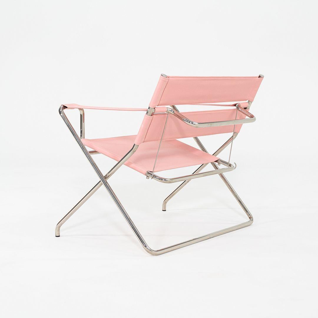2023 Marcel Breuer para Tecta D4 Silla de salón plegable Bauhaus Tela y cromo Siglo XXI y contemporáneo en venta