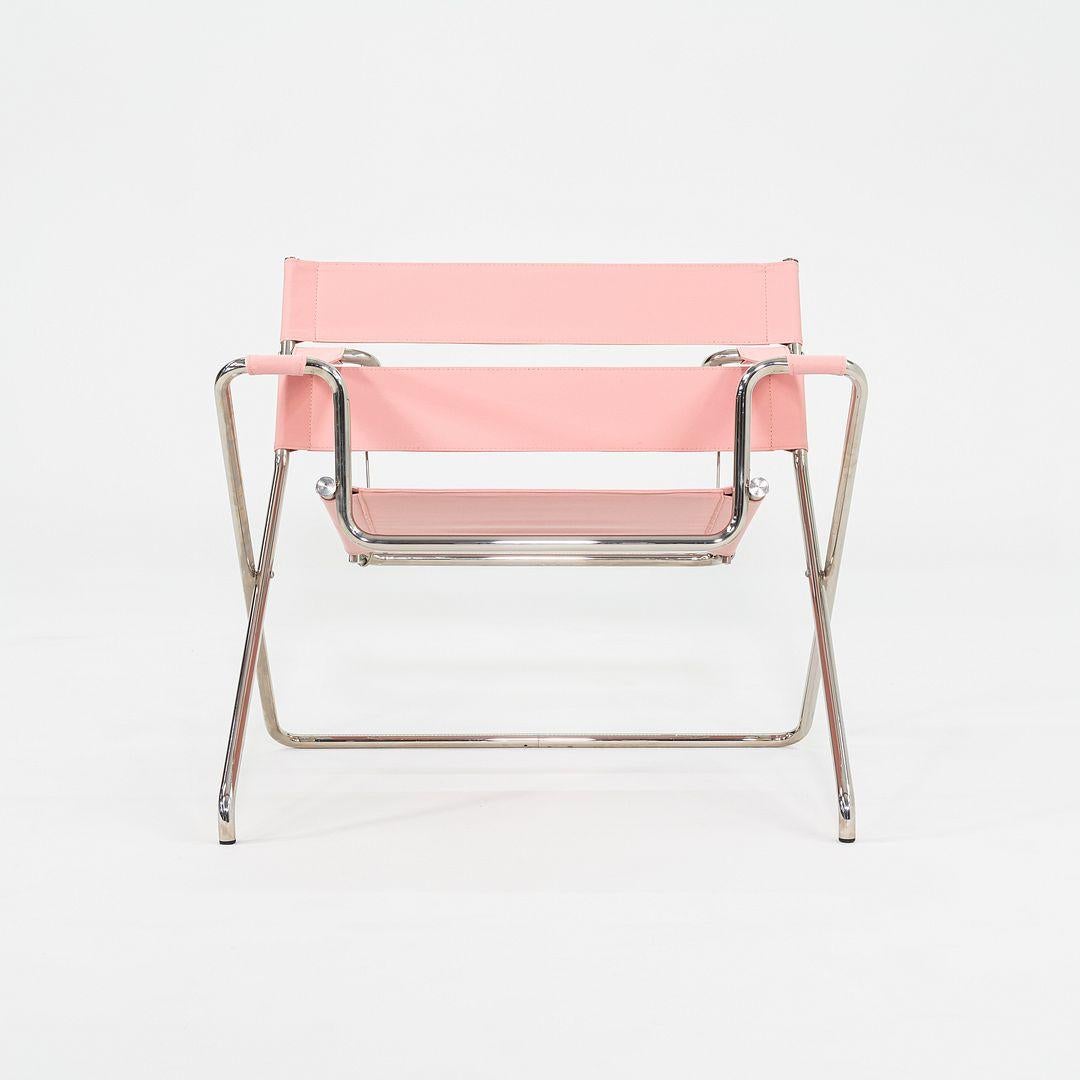 2023 Marcel Breuer para Tecta D4 Silla de salón plegable Bauhaus Tela y cromo en venta 2