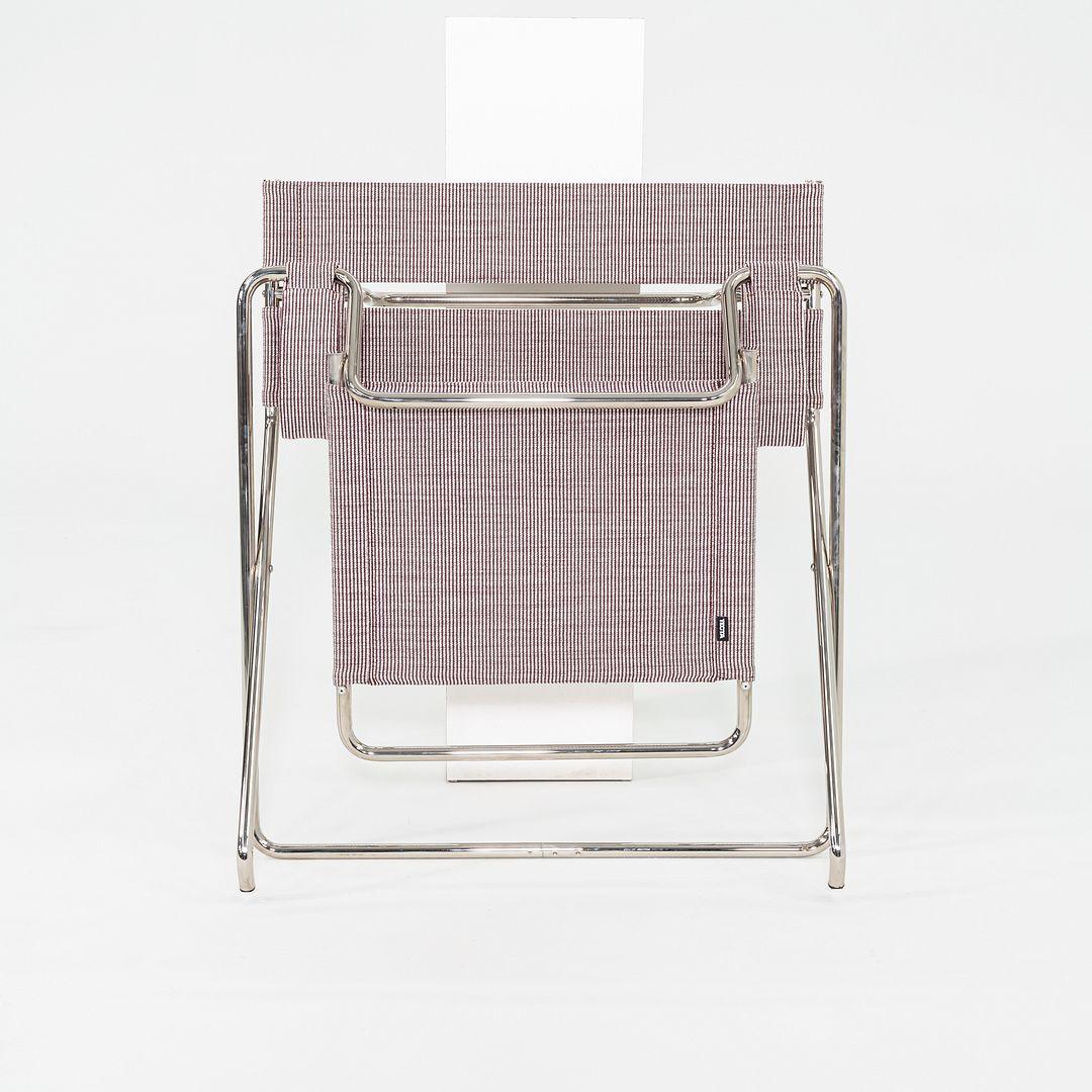 2023 Marcel Breuer per Tecta D4 Bauhaus Lounge Chair pieghevole in tessuto e cromo in vendita 4
