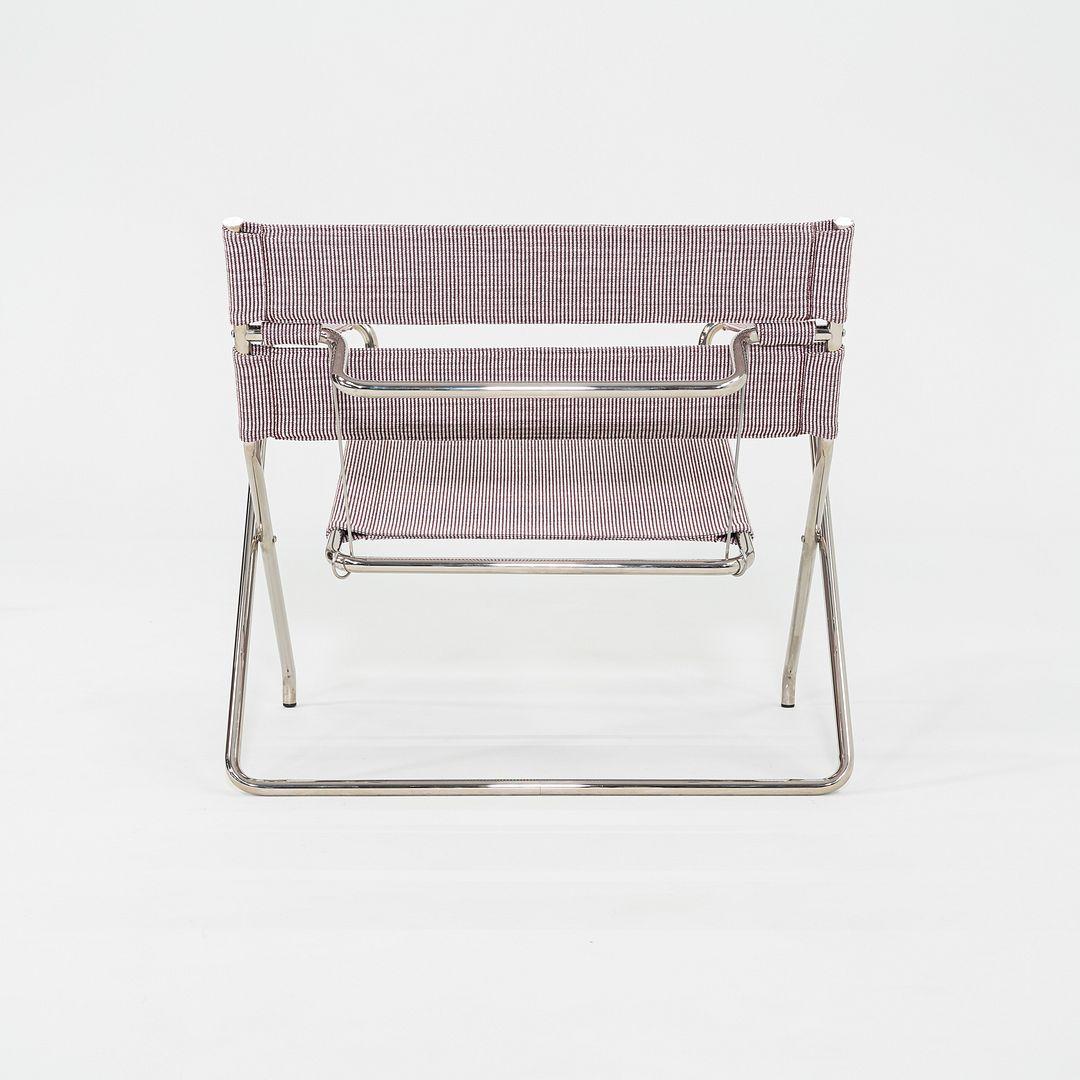 2023 Marcel Breuer per Tecta D4 Bauhaus Lounge Chair pieghevole in tessuto e cromo In condizioni ottime in vendita a Philadelphia, PA