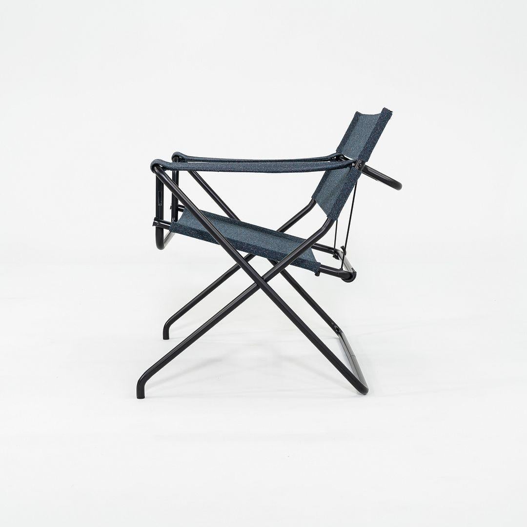 2023 Marcel Breuer für Tecta D4 Bauhaus Folding Lounge Chair mit blauem Stoff (Moderne) im Angebot