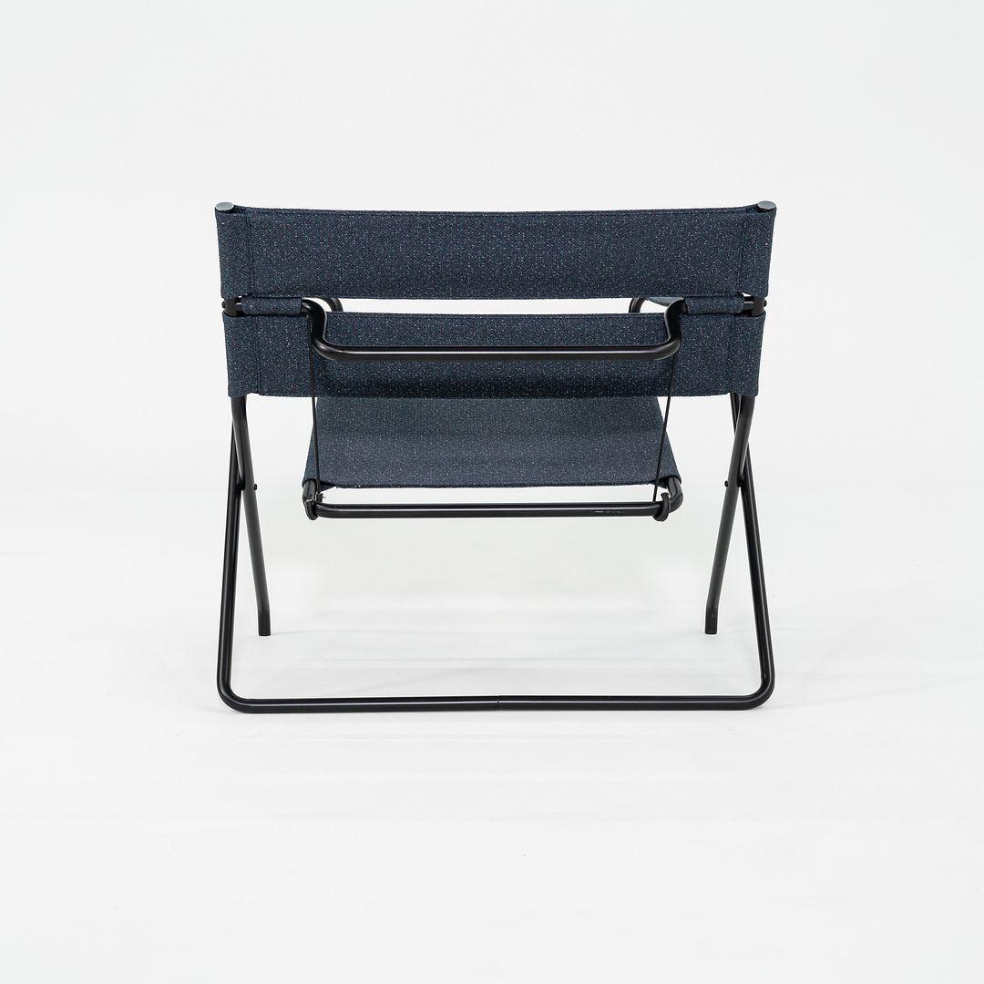 2023 Marcel Breuer für Tecta D4 Bauhaus Folding Lounge Chair mit blauem Stoff (21. Jahrhundert und zeitgenössisch) im Angebot
