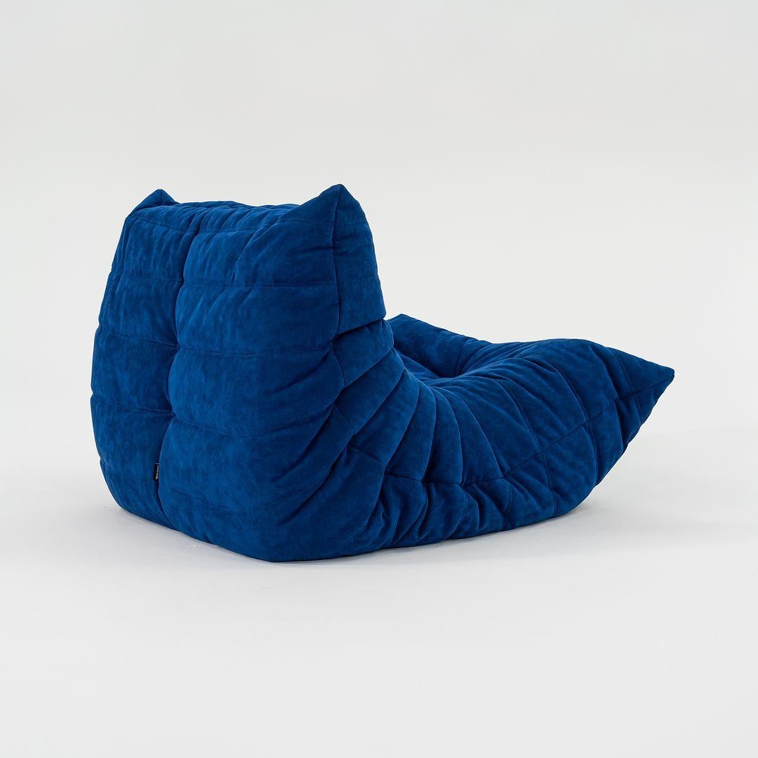 Contemporary 2023 Michel Ducaroy for Ligne Roset TOGO Fireside Lounge Chair - Infanta Blue