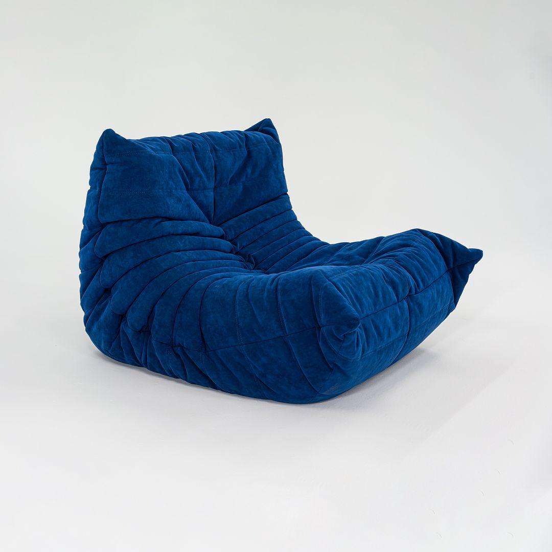 Fabric 2023 Michel Ducaroy for Ligne Roset TOGO Fireside Lounge Chair - Infanta Blue