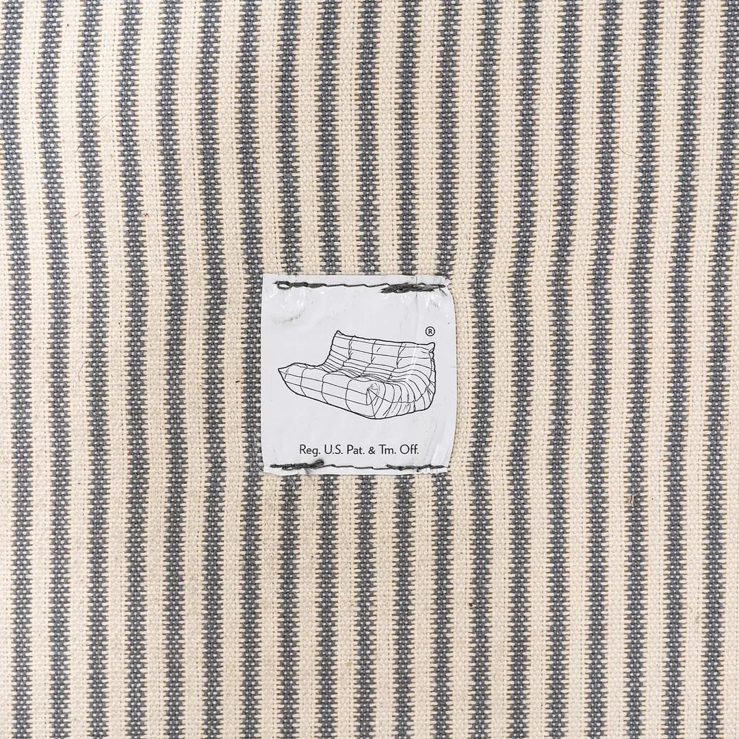 2023 Michel Ducaroy for Ligne Roset Togo Three Seat Sofa in Lhuis Gris Fabric 6
