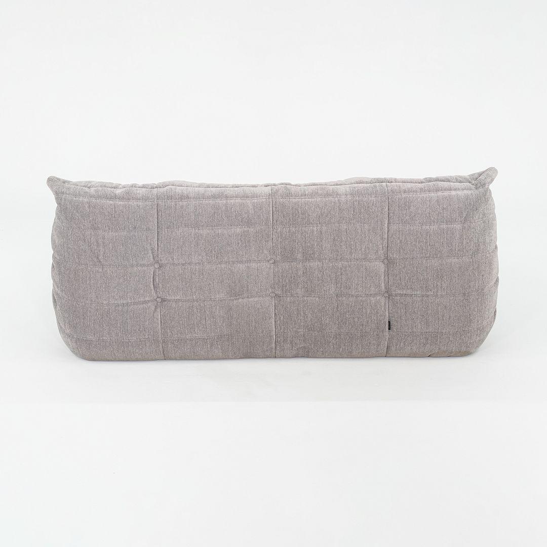 2023 Michel Ducaroy for Ligne Roset Togo Three Seat Sofa in Lhuis Gris Fabric 1