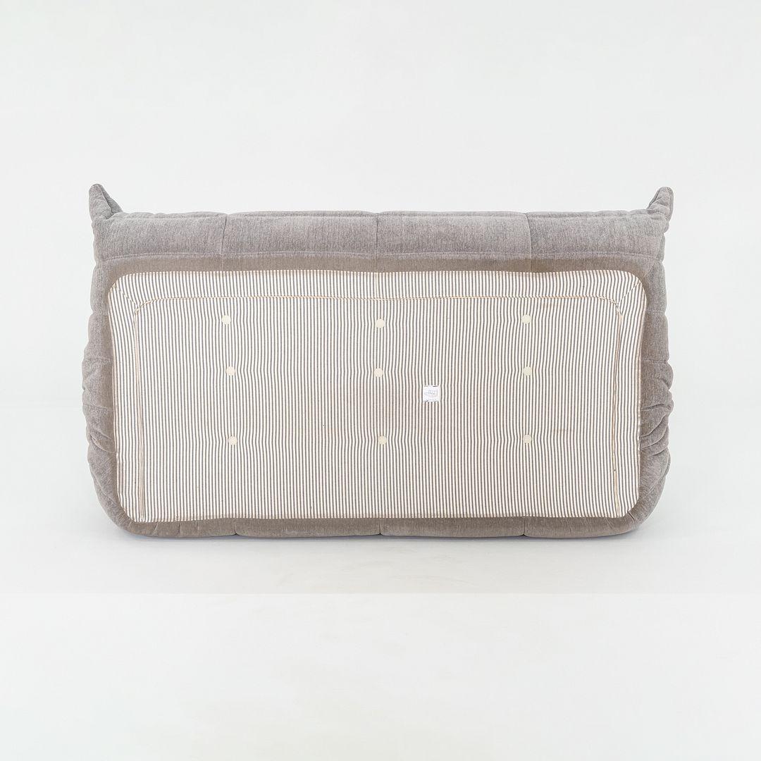 2023 Michel Ducaroy for Ligne Roset Togo Three Seat Sofa in Lhuis Gris Fabric 3