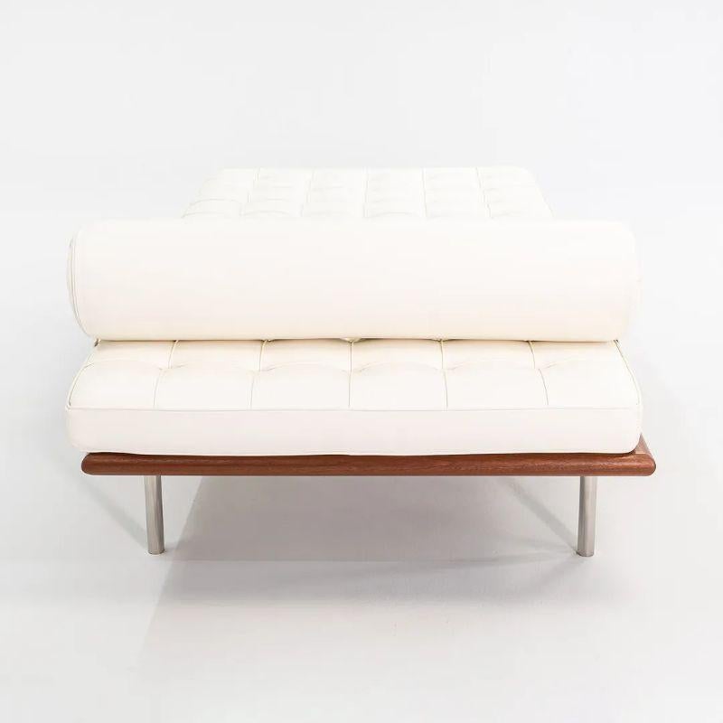 American 2023 Mies van der Rohe for Knoll Barcelona Daybed in White Leather, Model 258L For Sale