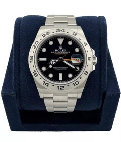 2023 MINT Rolex Explorer II 42mm 226570 Acciaio Quadrante Nero Orologio Automatico