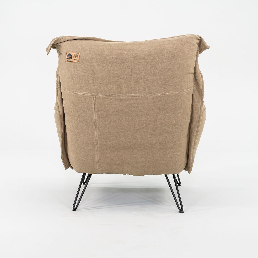 2023 Moroso für Diesel Cloudscape Lounge Sessel Goose Downs Beige 5196 (Stahl) im Angebot
