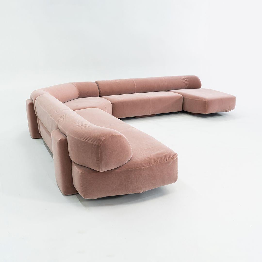 This is a Gogan Composition SP4R, originally designed by Patricia Urquiola in 2019. This particular example was produced by Moroso in Italy circa 2023. The Gogan Composition is comprised of a wooden base structure, polyurethane foam, and upholstered