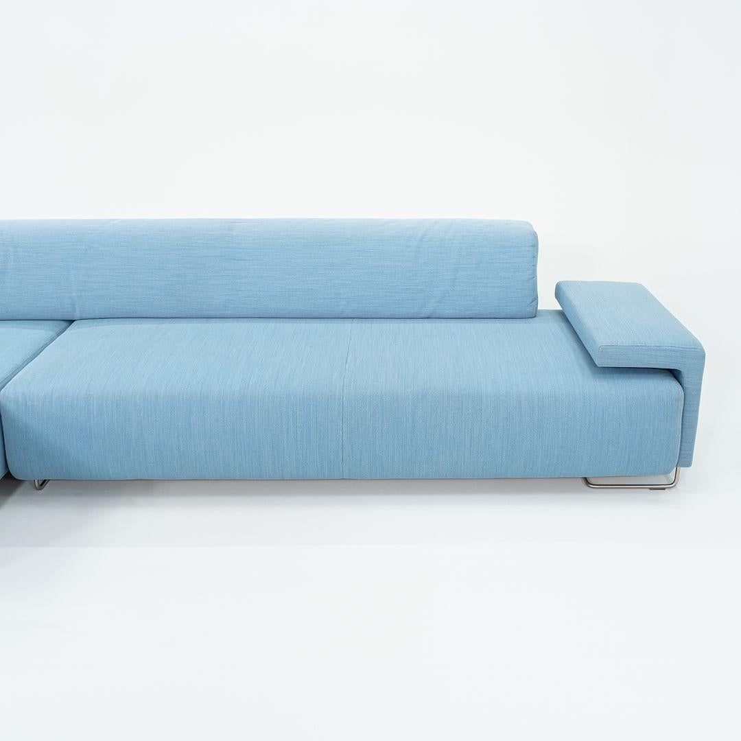 2023 Divano Moroso Lowland Composition A2R o A2L di Patricia Urquiola Tessuto blu in vendita 2