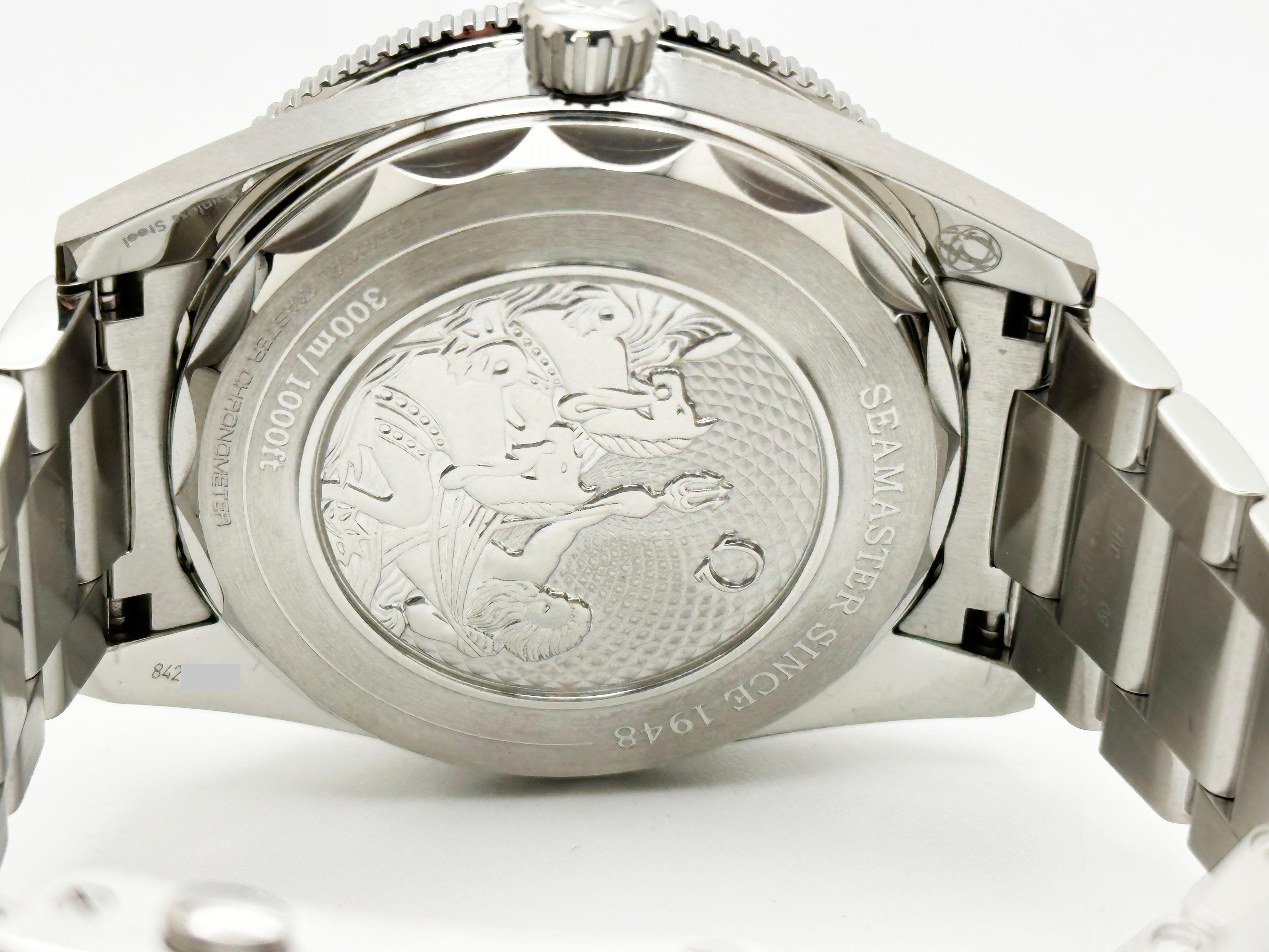 2023 Omega Seamaster 300 Summer Blue 234.30.41.21.03.002 41mm Steel Box Paper For Sale 2