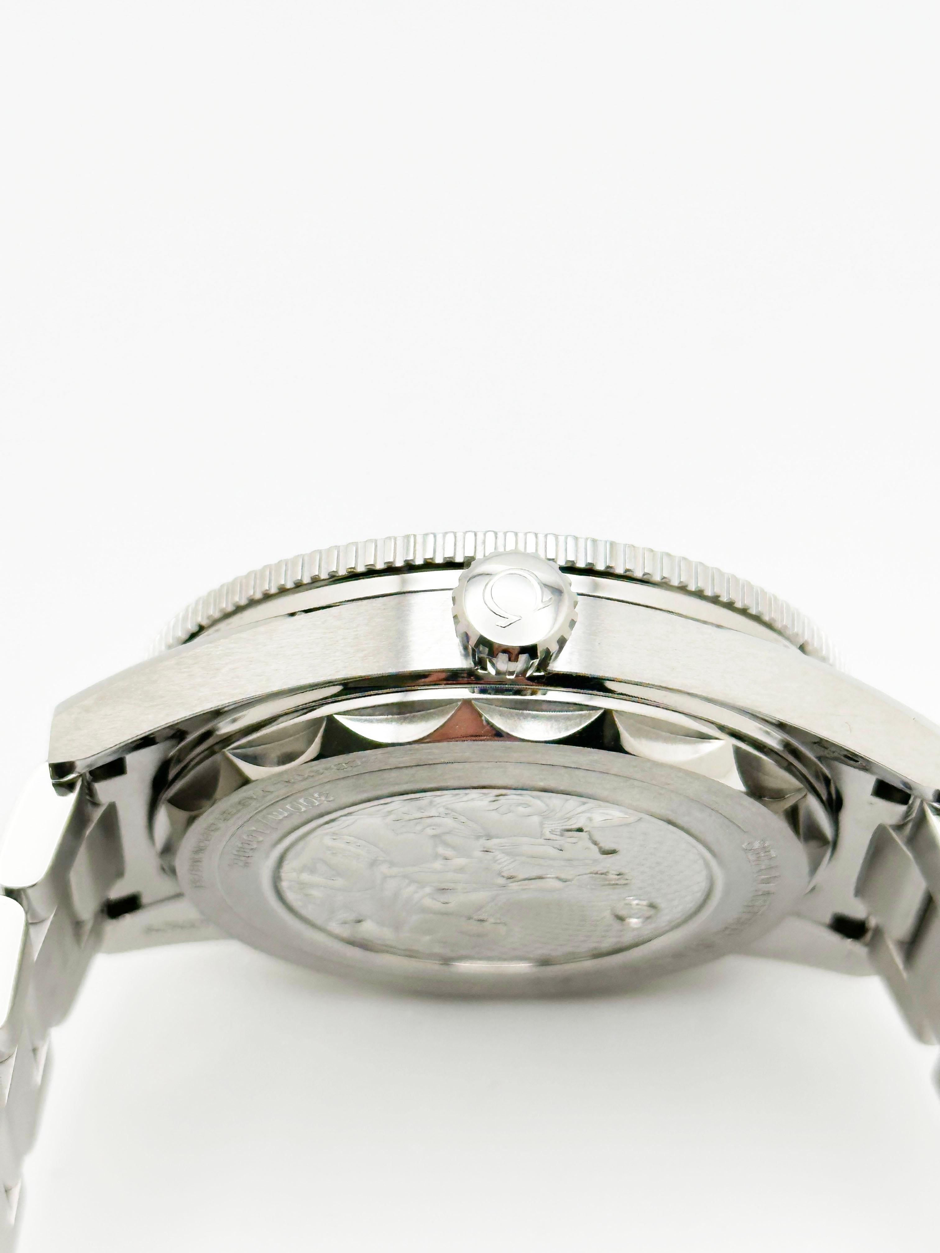 2023 Omega Seamaster 300 Summer Blue 234.30.41.21.03.002 41mm Steel Box Paper For Sale 3