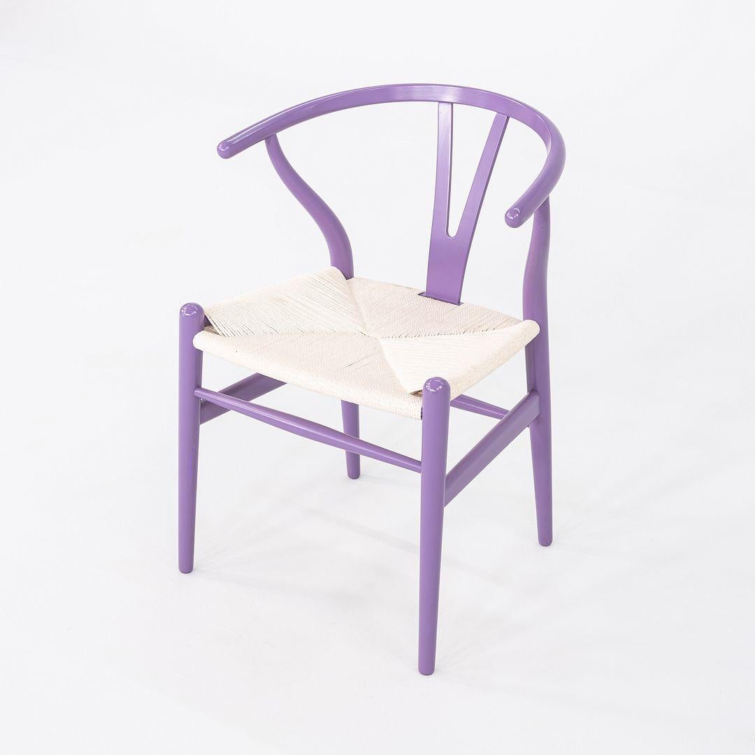 Moderne 2023 Paire de chaises Hans Wegner pour Carl Hansen CH24 Wishbone en hêtre lavande en vente