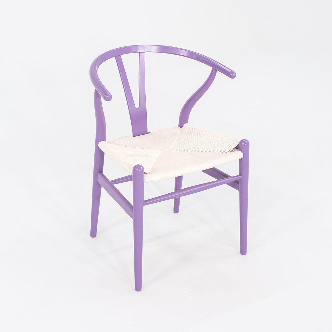 Danois 2023 Paire de chaises Hans Wegner pour Carl Hansen CH24 Wishbone en hêtre lavande en vente