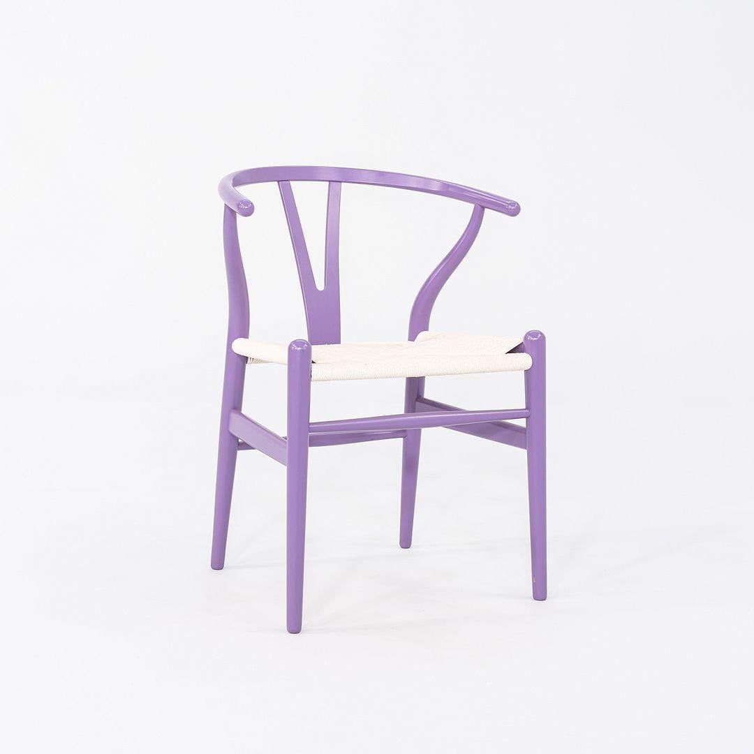 Corde 2023 Paire de chaises Hans Wegner pour Carl Hansen CH24 Wishbone en hêtre lavande en vente