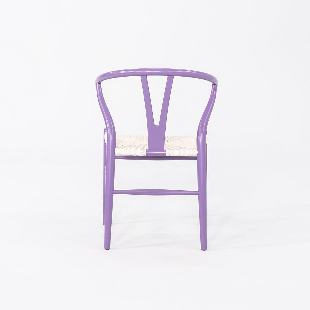 2023 Paire de chaises Hans Wegner pour Carl Hansen CH24 Wishbone en hêtre lavande en vente 1