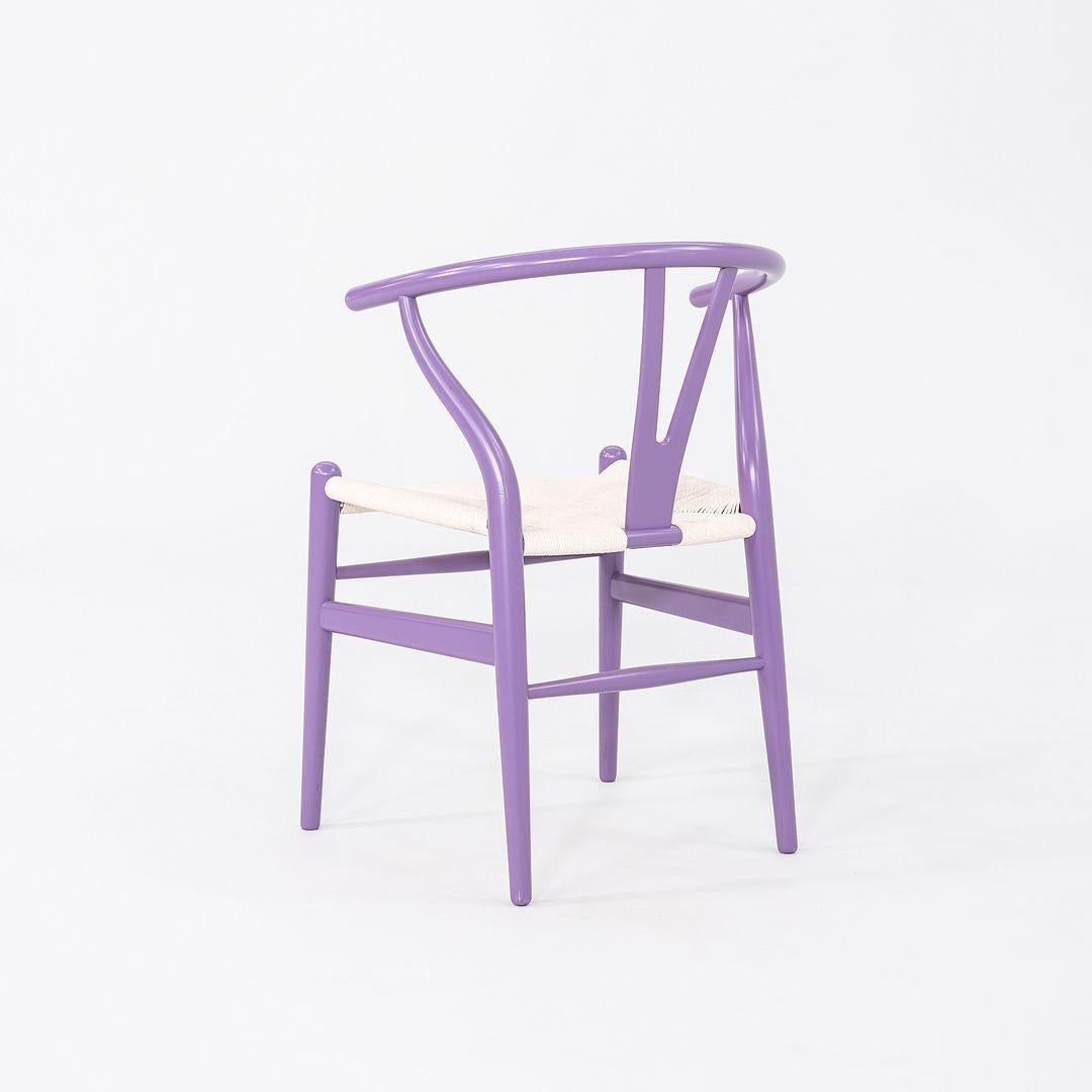 2023 Paire de chaises Hans Wegner pour Carl Hansen CH24 Wishbone en hêtre lavande en vente 2