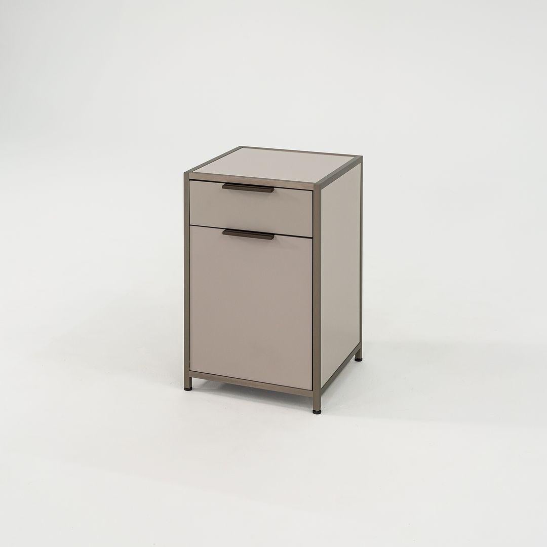 Modern 2023 Pair of Pagnon & Pelhaitre DITA Argile Bronze Nightstands / Bedside Tables For Sale