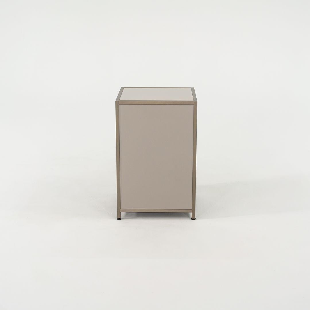 Aluminum 2023 Pair of Pagnon & Pelhaitre DITA Argile Bronze Nightstands / Bedside Tables For Sale