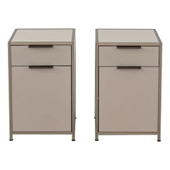 2023 Pair of Pagnon & Pelhaitre DITA Argile Bronze Nightstands / Bedside Tables