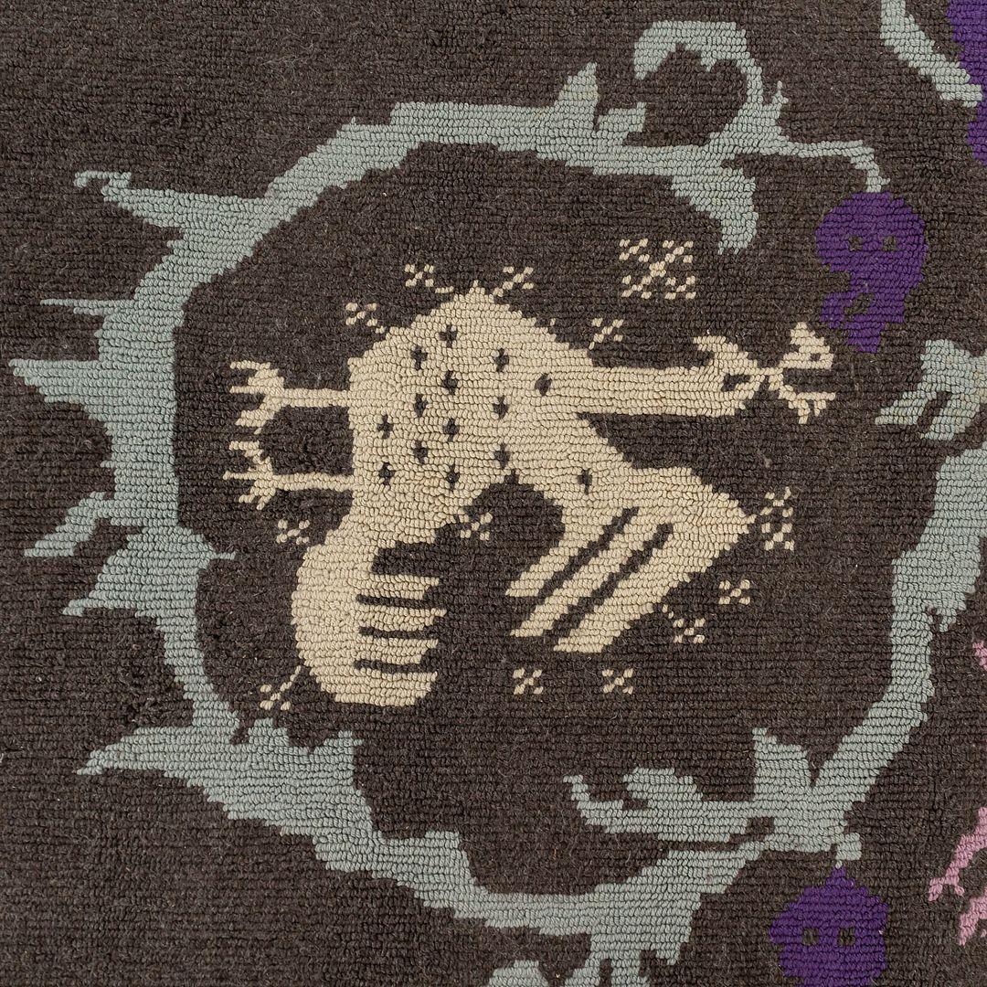 2023 Patricia Urquiola for Moroso Sardinian Horse Rug Dark Colours 200x300cm In Good Condition For Sale In Philadelphia, PA
