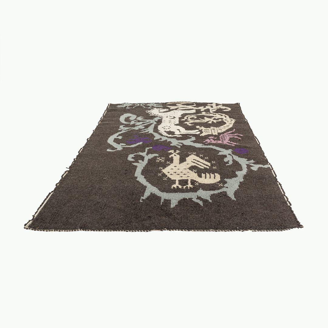 Contemporary 2023 Patricia Urquiola for Moroso Sardinian Horse Rug Dark Colours 200x300cm For Sale