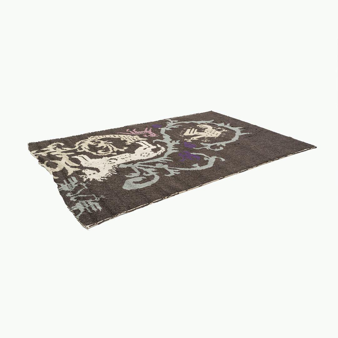 2023 Patricia Urquiola for Moroso Sardinian Horse Rug Dark Colours 200x300cm For Sale 1