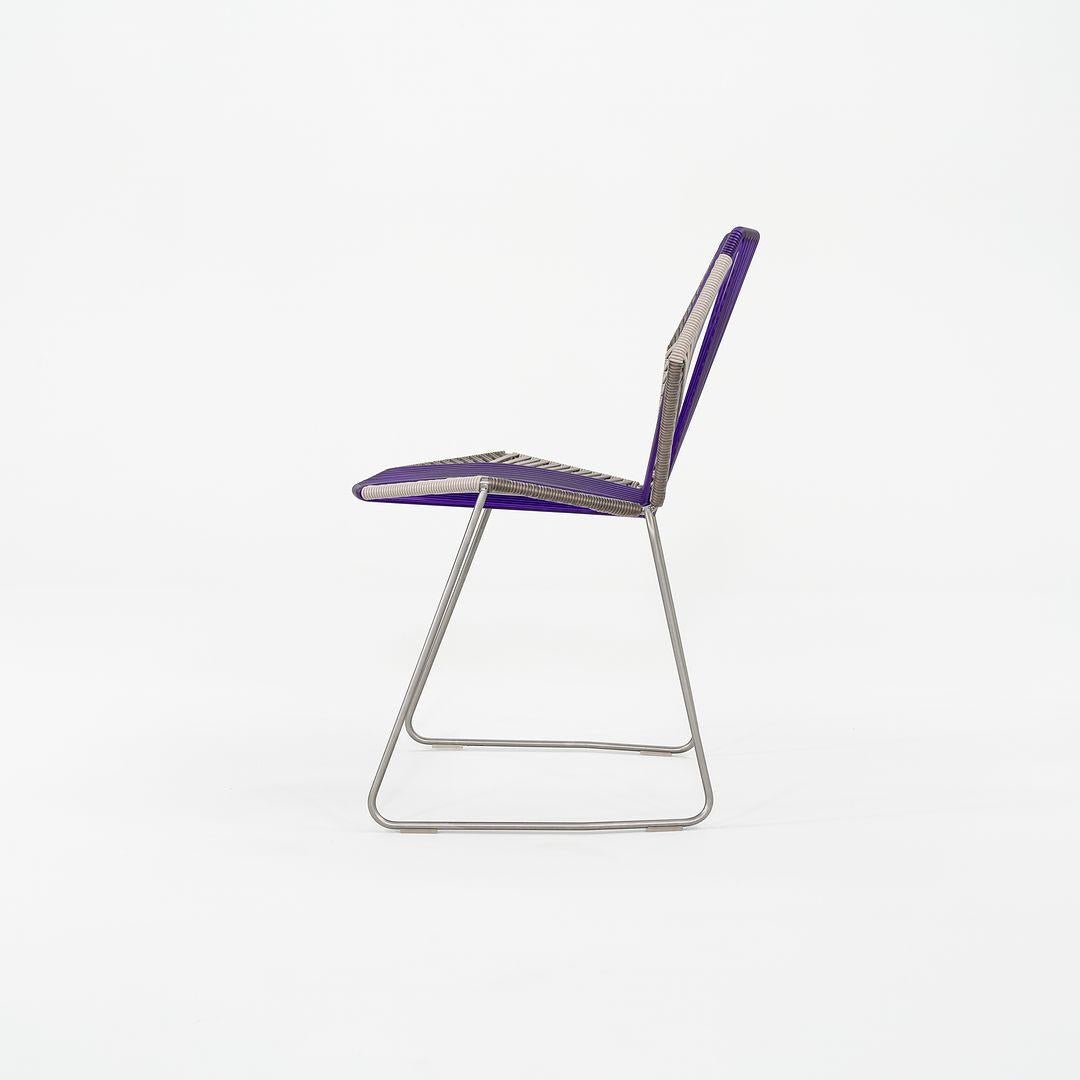 2023 Patricia Urquiola for Moroso Tropicalia Dining Side Chair Purple and Grey For Sale 2