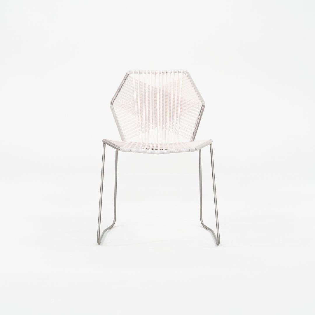 2023 Patricia Urquiola for Moroso Tropicalia Side Dining Chair in White Quartz For Sale 3