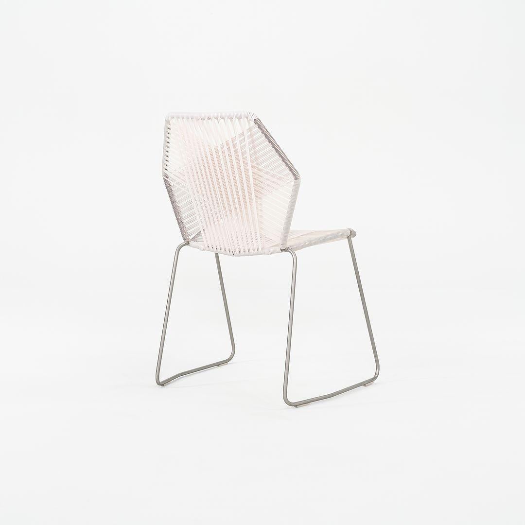 Italian 2023 Patricia Urquiola for Moroso Tropicalia Side Dining Chair in White Quartz For Sale