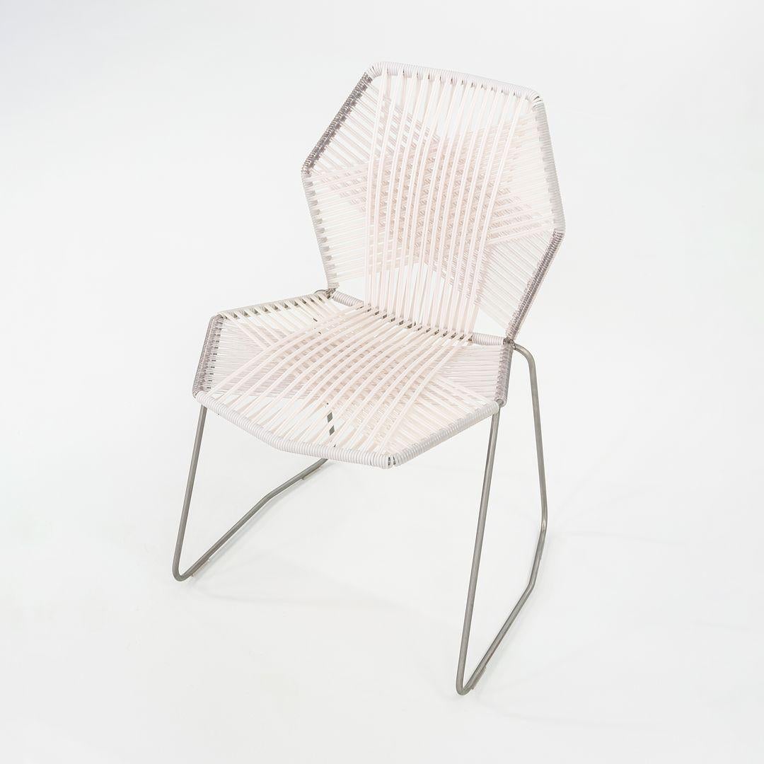 Steel 2023 Patricia Urquiola for Moroso Tropicalia Side Dining Chair in White Quartz For Sale