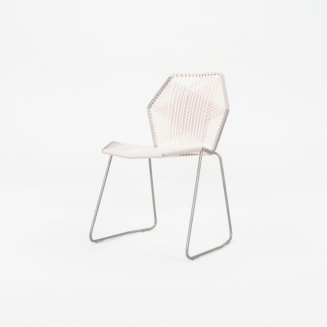 2023 Patricia Urquiola for Moroso Tropicalia Side Dining Chair in White Quartz For Sale 2