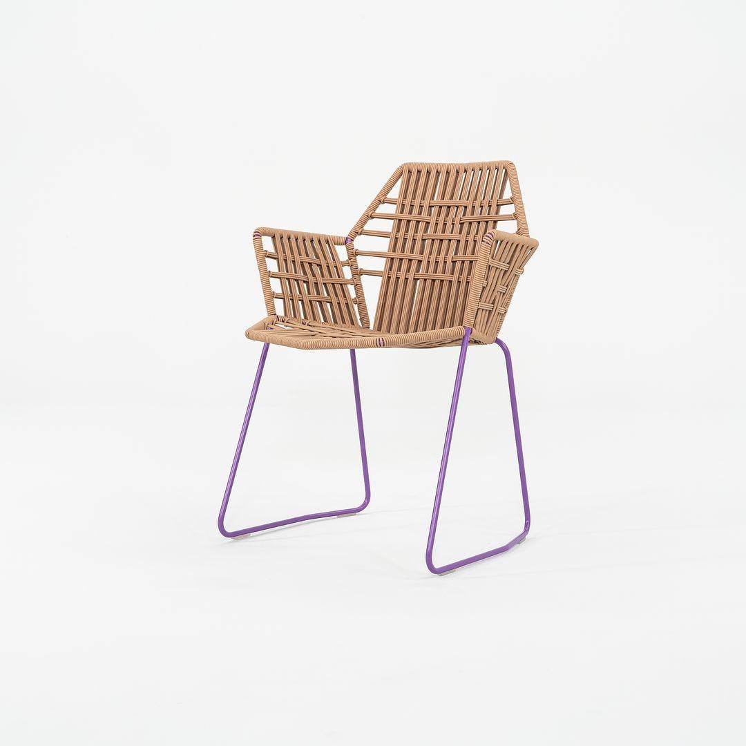 2023 Patricia Urquiola Moroso Tropicalia Esszimmerstuhl aus Kunstleder, 3x Avail im Angebot 3
