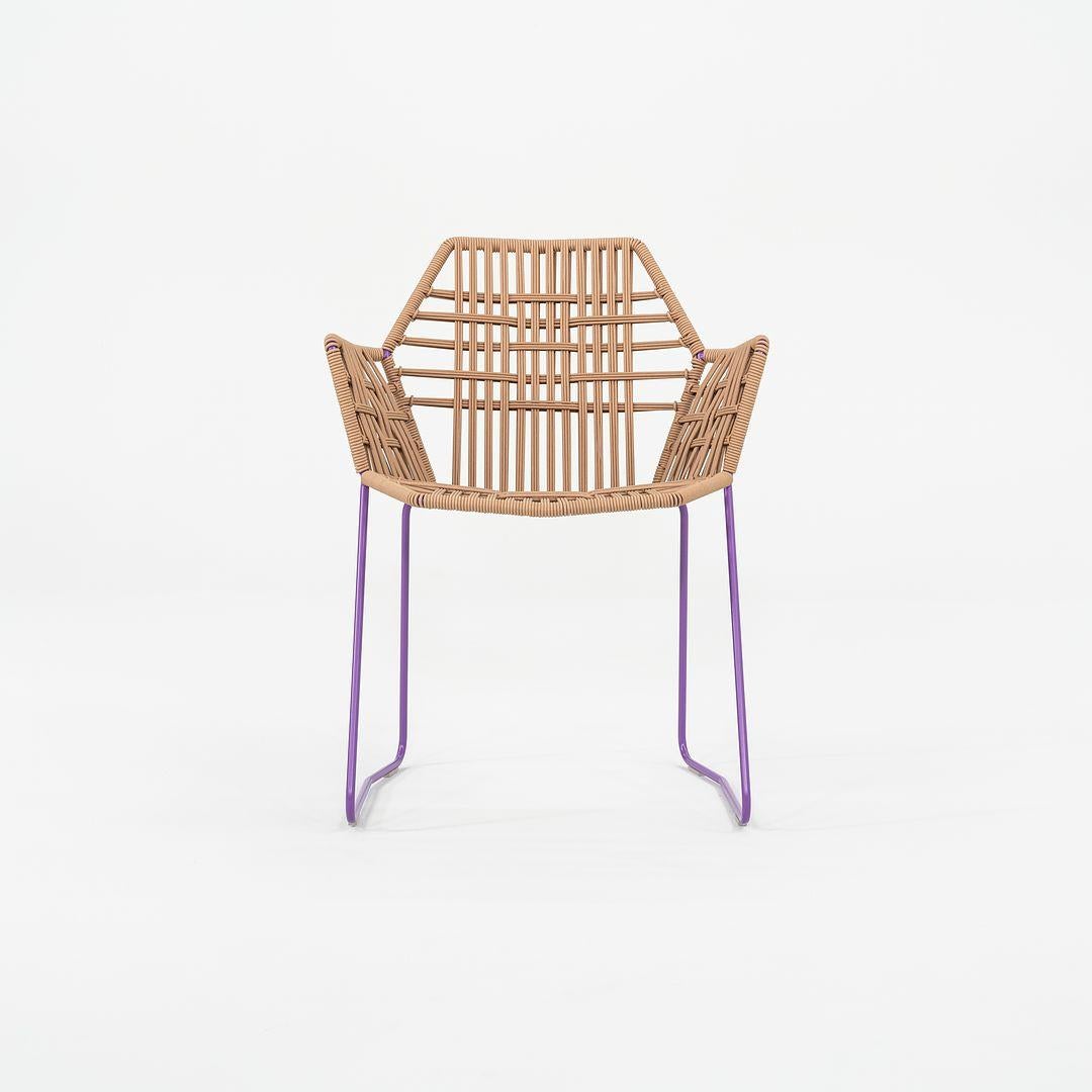 2023 Patricia Urquiola Moroso Tropicalia Esszimmerstuhl aus Kunstleder, 3x Avail im Angebot 2
