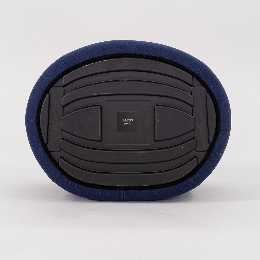 2023 Pierre Paulin for Ligne Roset Pumpkin Lounge Chair in Divina Melange Cobalt 2