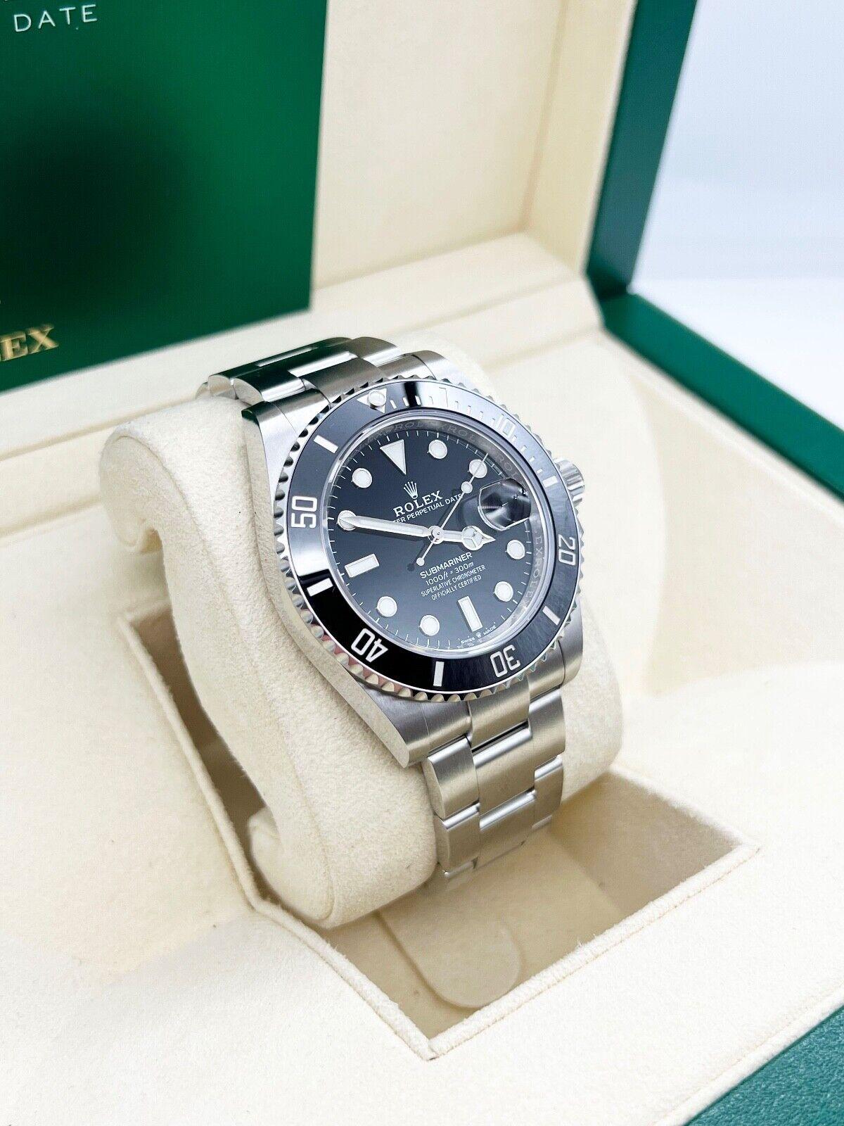 2023 Rolex 126610 Submariner Ceramic Stainless Steel Box Paper 41mm In Excellent Condition For Sale In San Diego, CA