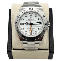 Used 2023 Rolex 226570 Explorer II White Dial Stainless Steel Box Paper