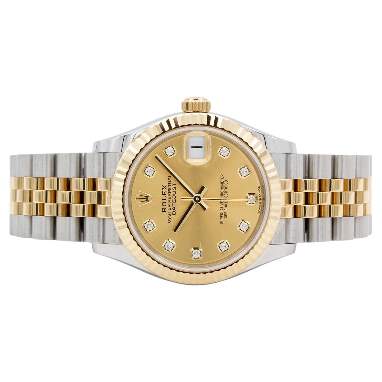 2023 Rolex Datejust 278273 Two Tone 18k Gold & Stainless Steel 31mm Box & Papers