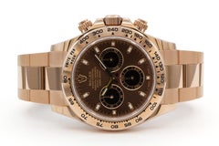 2023 Rolex Daytona 116505 Chocolate Dial 18k Everose Gold Complete Set Unworn