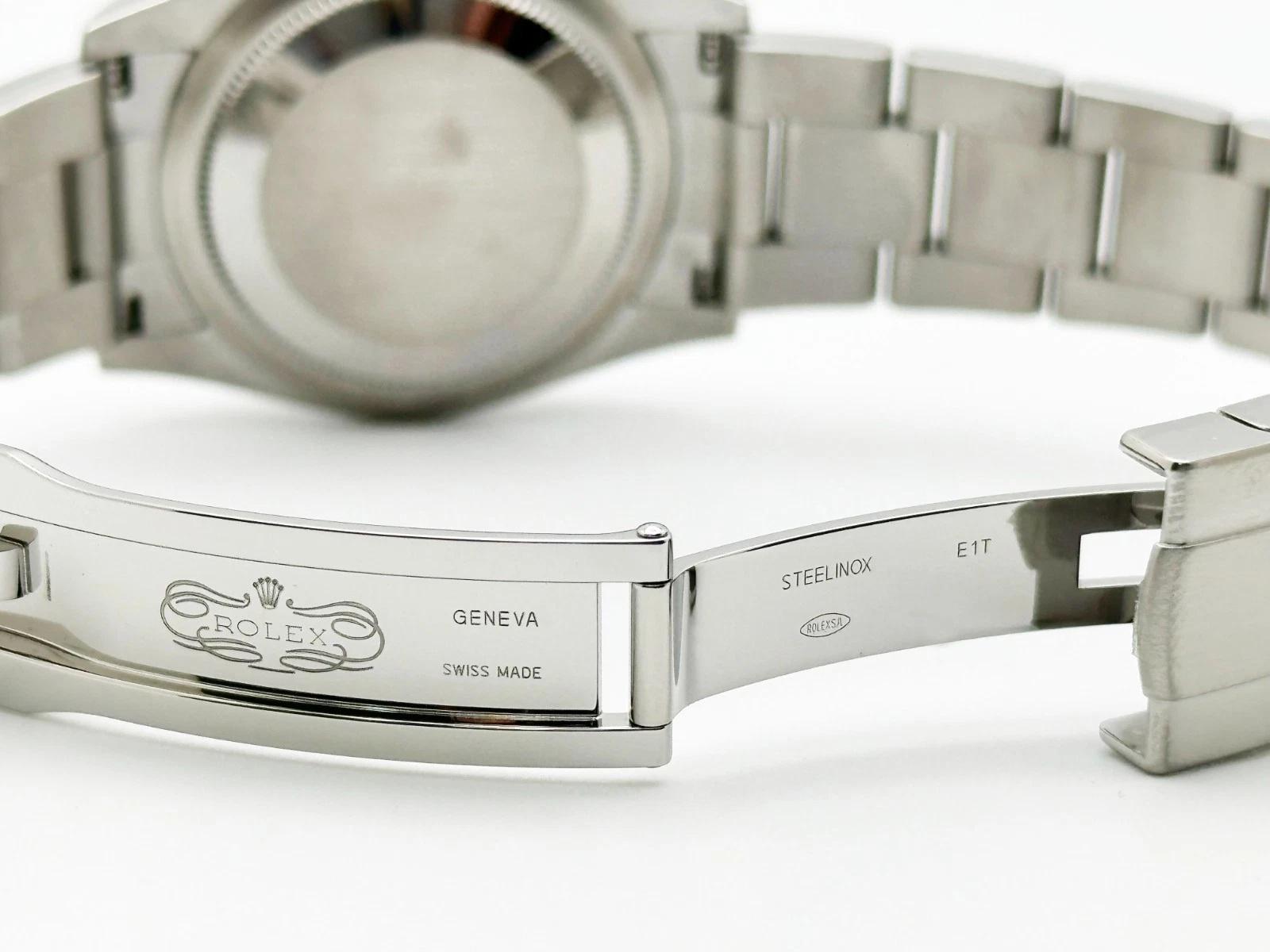 2023 Rolex Oyster Perpetual 124200 34mm blaues Zifferblatt Edelstahl Box Papier im Angebot 5