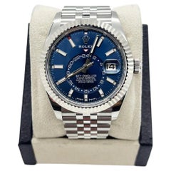 2023 Rolex Sky Dweller 336934 42mm blaues Zifferblatt Edelstahl Jubilee Box Papier