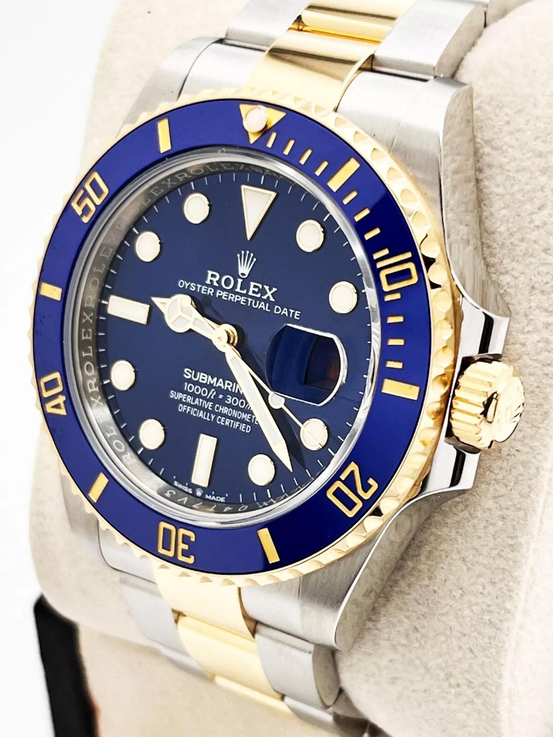 2023 Rolex Submariner 126613LB Blue 41mm Ceramic 18K Yellow Gold Steel Box Paper 1
