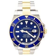2023 Rolex Submariner 126613LB Blue 41mm Ceramic 18K Yellow Gold Steel Box Paper