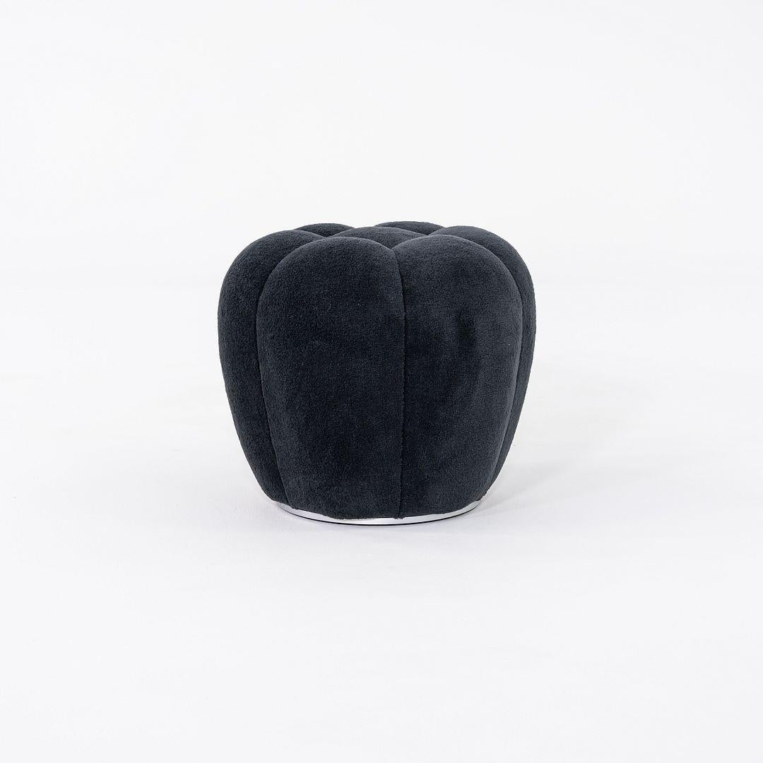 2023 Sacha Lakic for Roche Bobois Apex Ottoman in Tissu Calin Anthracite For Sale 3