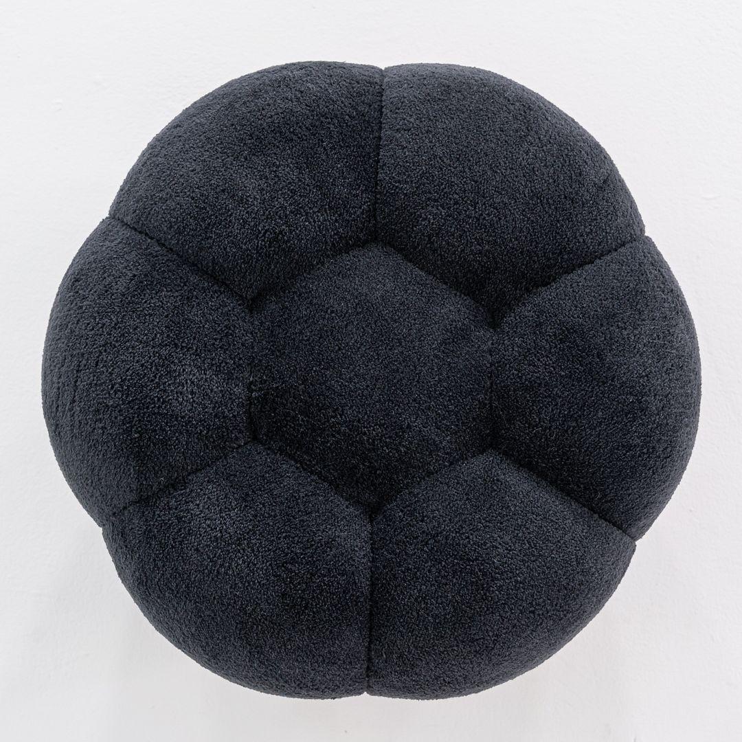 Foam 2023 Sacha Lakic for Roche Bobois Apex Ottoman in Tissu Calin Anthracite For Sale