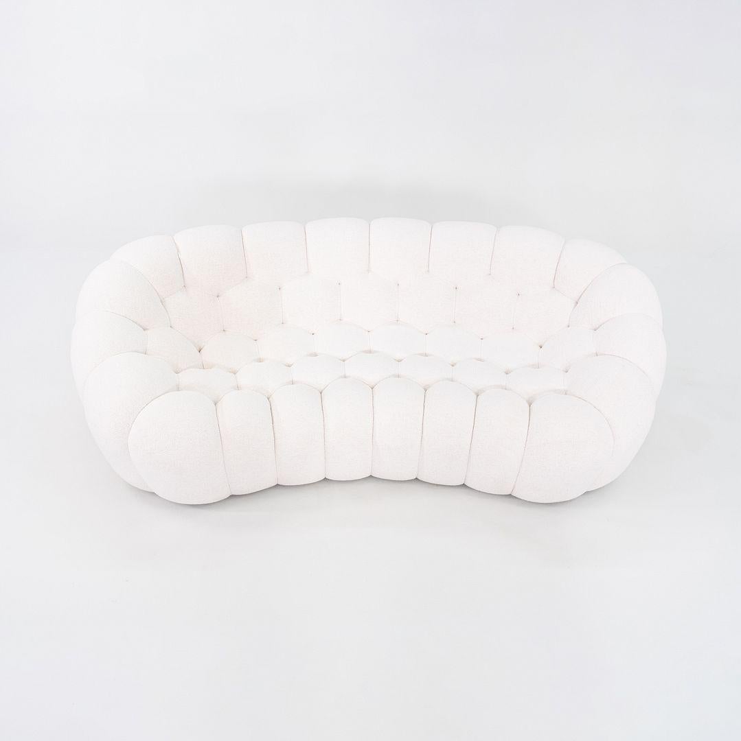 2023 Sacha Lakic Roche Bobois Bubble Divano 3 / 4 Posti Tessuto Orsetto Flex Ivoire in vendita 3