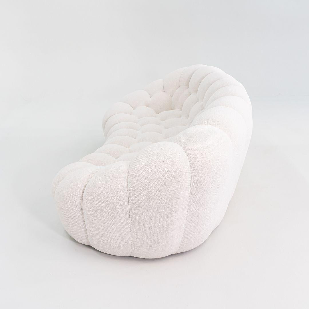 2023 Sacha Lakic Roche Bobois Bubble Divano 3 / 4 Posti Tessuto Orsetto Flex Ivoire in vendita 4