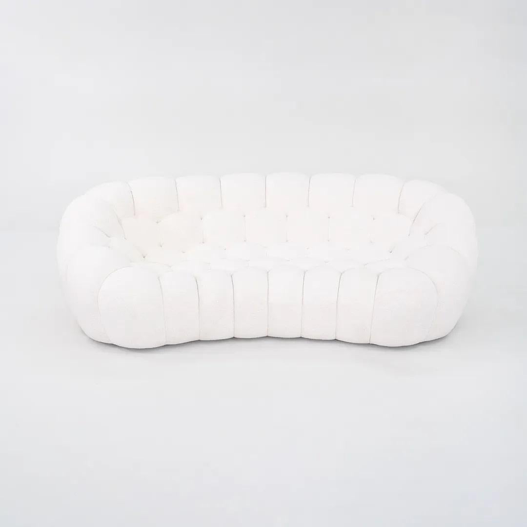 2023 Sacha Lakic Roche Bobois Bubble Divano 3 / 4 Posti Tessuto Orsetto Flex Ivoire in vendita 5